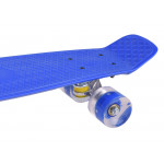 Pennyboard s LED kolieskami – tmavo modrý Pennyboard s LED kolieskami – tmavo modrý